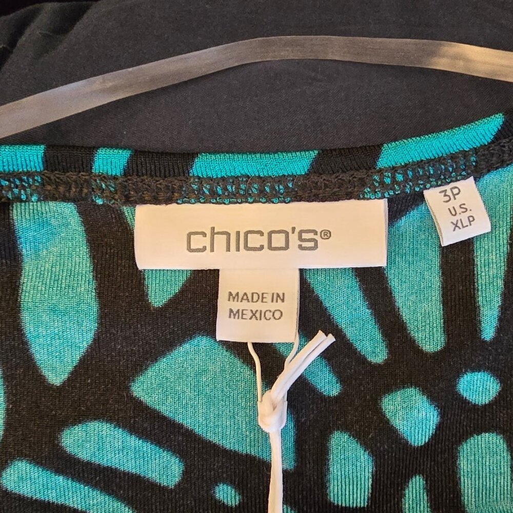 Chico's Travelers Petite Sleeveless Maxi Dress, Size 3 P (US XLP), Green, NWT - Picture 7 of 9